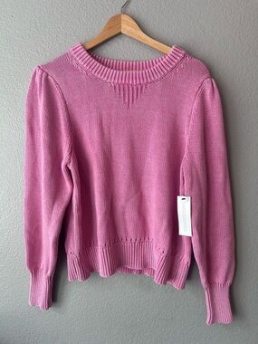Women's Dusty Pink Crewneck Knit Sweater New With Tags